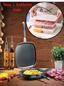 تصویر گریل برقی ست کباب پز دو عددی بایف گیفت چهارگوش 34 سانتی متری 2 تکه ظروف ذخیره سازی بزرگ اورجینال Schafer 