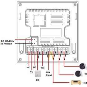 تصویر پنل موسیقی دیواری تاچ، بدون صفحه نمایش مدل : JX86K برند : S.O.S - مشکی Audio touch panel without screen Model: JX86K Brand: S.O.S