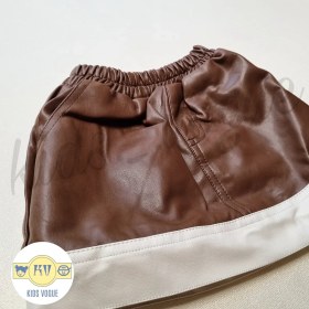 تصویر کت و دامن چرم 