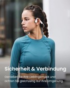 تصویر هدفون هدایت استخوانی شاکز OpenMove مدل AS660 Shokz OpenMove Bluetooth Wireless Headphones, Bone Sound Bone Conduction Wireless Headset, Waterproof Dustproof Sports Headphones for Workout, Running, Jogging, 6H Playtime, Alpine White