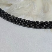 تصویر دستبند رولکس مردانه مشکی استیل کد 3051 