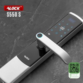 تصویر دستگیره هوشمند | دستگیره درب و قفل اثر انگشتی دیجیتال ALOCK مدل S550 