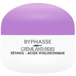 تصویر کرم ضد چروک و آبرسان رتینول بایفاس حاوی اسید هیالورونیک ۵۰ میل BYPHASSE CREME ANTI-RIDES RETINOL