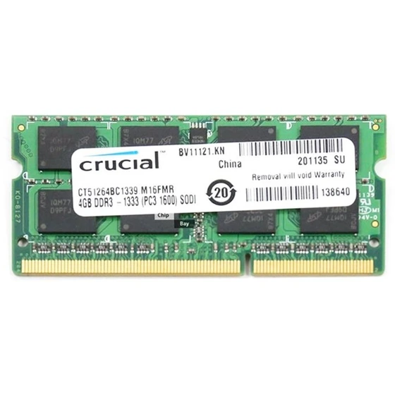 خرید و قیمت رم لپ تاپ کروشیال مدل PC3 10600MHz باس 1333ظرفیت 4 گیگابایت ...