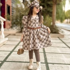 تصویر ست تی‌شرت و شلوار دخترانه گوچی سایز ۱ تا ۴ - چهار / گوچی تک رنگ 