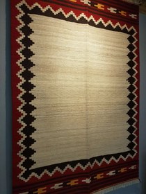 تصویر گلیم دستباف قشقایی مدرن کد 139350 qashqai kilim