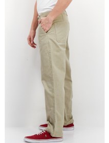 تصویر شلوار مردانه راسته با فیت معمولی، رنگ بژ برند esprit Men Regular Fit Solid Straight Pants, Beige