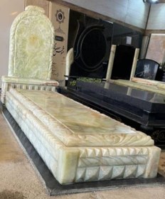 تصویر سنگ قبرمرمر سبز 