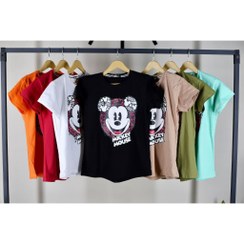 تصویر تیشرت زنانه طرح میکی موس 