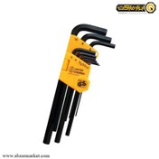 تصویر آچار آلن کارتی فوق بلند واستر مدل VH007 ۹ عددی 