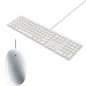 تصویر موس و کیبورد سیم دار اپل مدل A1243 
