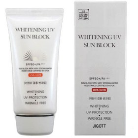 تصویر کرم ضد آفتاب روشن کننده برند جیگوت Jigott Whitening UV Sun Block Cream