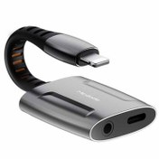 تصویر مبدل لایتنینگ به لایتنینگ و جک 3.5mm مک‌دودو CA-6340 Mcdodo Dual Port Lightning To Lightning+ jack 3.5mm Transmission 