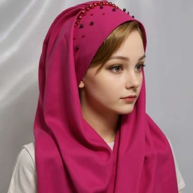 تصویر هد شال مجلسی مشکی 