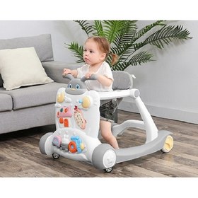 تصویر واکر و روروئک 3 کاره خرگوشی Toyofun ا baby walker code:X100 baby walker code:X100