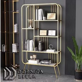 تصویر شلف و استند دکوری ایستاده فلزی مدرن 1304