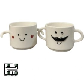 تصویر ماگ سرامیکی دو نفره ولنتاین 