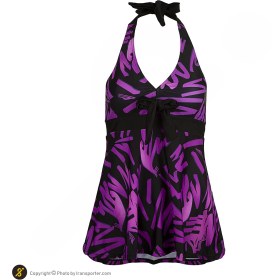 تصویر مایو شنا زنانه دو تکه دامنی Fashion Concept- 5724775 NZD | بنفش/مشکی 
