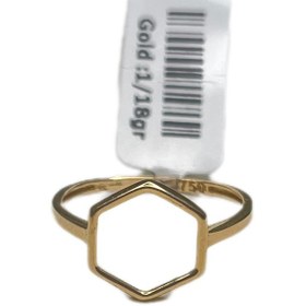 تصویر انگشتر مینیمال 6 ضلعی 