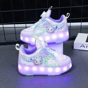 تصویر کتانی چراغدار کرومی سایز ۳۵ تا ۴۰ 