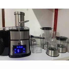 تصویر ارسال رایگان آبمیوه گیری چهار کاره تکنو اسمارت Techno صفحه لمسی 5 سرعته پایه استیل 