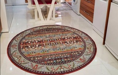 تصویر فرش محتشم دایره قطر 1.5 متر کد 1001 Mohtasham Carpet Vintage