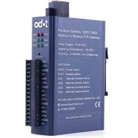 تصویر مبدل (MODBUS) مدباس RTU/ASCII به مدباس TCP ODOT-S4E2: 4 SERIAL MODBUS RTU/ASCII TO MODBUS TCP CONVERTER