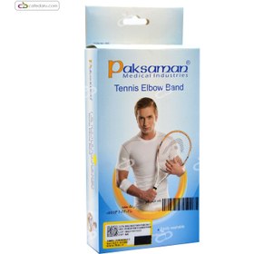 تصویر باند تنیس البو پاک سمن رنگ سفید Paksaman Tennis Elbow Band Neoprene Wite Color