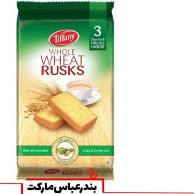 تصویر نان تست سوخاری هل و گندم تیفانی( Tiffany Wheat & Cardamom Rusks Toast) رنگ سبز وزن ۳۳۵ گرم اصل 