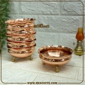 تصویر پیاله آجیل خوری مسی چکشی کد ۱۵۱ 