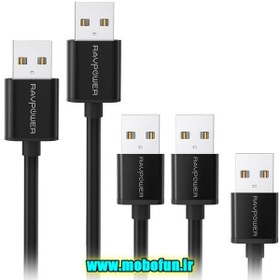 تصویر کابل تبدیل USB به microUSB راو پاور مدل RP-LC04 طول 3 متر 