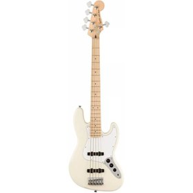 تصویر گیتار بیس Squier Affinity Jazz Bass V Maple - Olympic White 