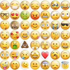 تصویر پیکسل خندالو طرح ایموجی Emoji کد 53 مجموعه 50 عددی 