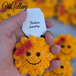 تصویر کش مو طرح خورشید 