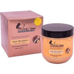 تصویر ماسک مو کراتین و کلاژن سیلور مون حجم 500 میل Silver Moon keratin and collagen hair mask, 500 ml