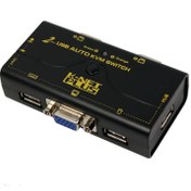 تصویر کی وی ام سوئیچ 2 پورت VGA کی نت پلاس K-NET PLUS 