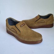 تصویر فروش ارزان کفش مجلسی و طبی مردانه پسرانه شیک و ساده رنگ زیتونی پرفروش 