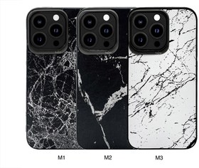 تصویر قاب چرمی طرح سرامیک آیفون 13 پرو مکس کجسا Kajsa iPhone 13 Pro Max Preppie Marble Case 