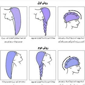 تصویر حوله کلاه سر یزدی ابراهیمی کلاه حمام دکمه دار هندی آبگیر عمده لوکیا 