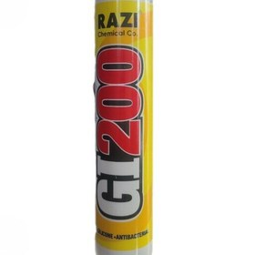 تصویر چسب سیلیکون شفاف GI200 Razi 250ml 