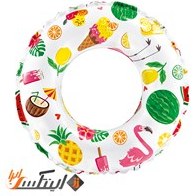 تصویر حلقه شنا کودک قطر 61 طرح هاوایی Intex 59241