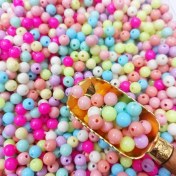 تصویر اکسسوری مهره رنگی کوچک (دیزاین مو) 