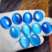 تصویر پک ۱۰ عددی نگین های چشم گربه آبی کد G81044 