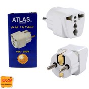 تصویر تبدیل برق 3 به 2 ارت دار اطلس پکدار 