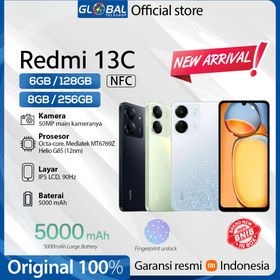 تصویر گوشی موبایل شیائومی مدل Redmi 13C - 128/8 / سبز Xiaomi Redmi 13CMobile Phone