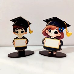 تصویر استند رومیزی طرح دانش‌آموز دختر و پسر 