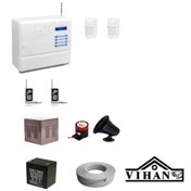 تصویر دزدگیر اماکن فایروال مدل F10 با ۴ عدد چشمی بی سیم 