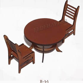 تصویر میز و صندلی چوبی اسباب بازی 