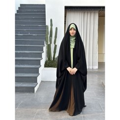 تصویر چادر عربی اصیل ساده ندا سوییسی 