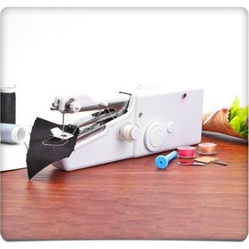 تصویر چرخ خیاطی دستی هندی استیچ Portable Household Handy Stitch Electric Mini Handheld Sewing Machine